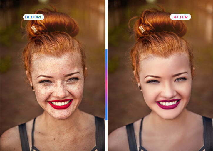 For Photographer Model Retouching before after