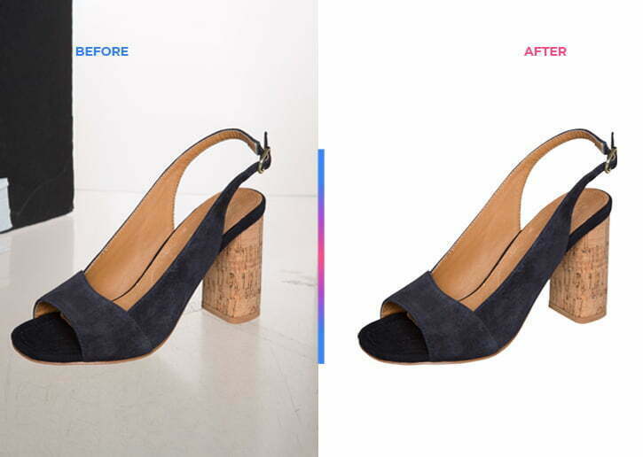 Footwear-Background Removal before after