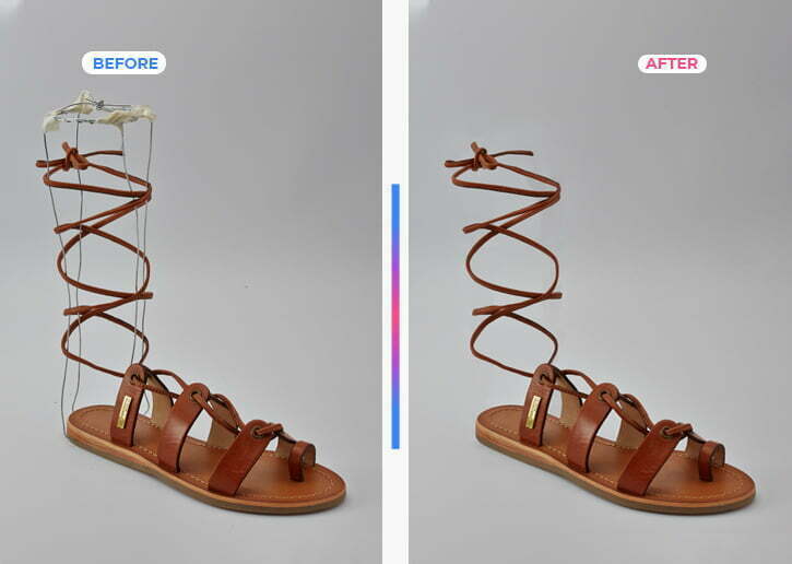 Footwear Retouching before after