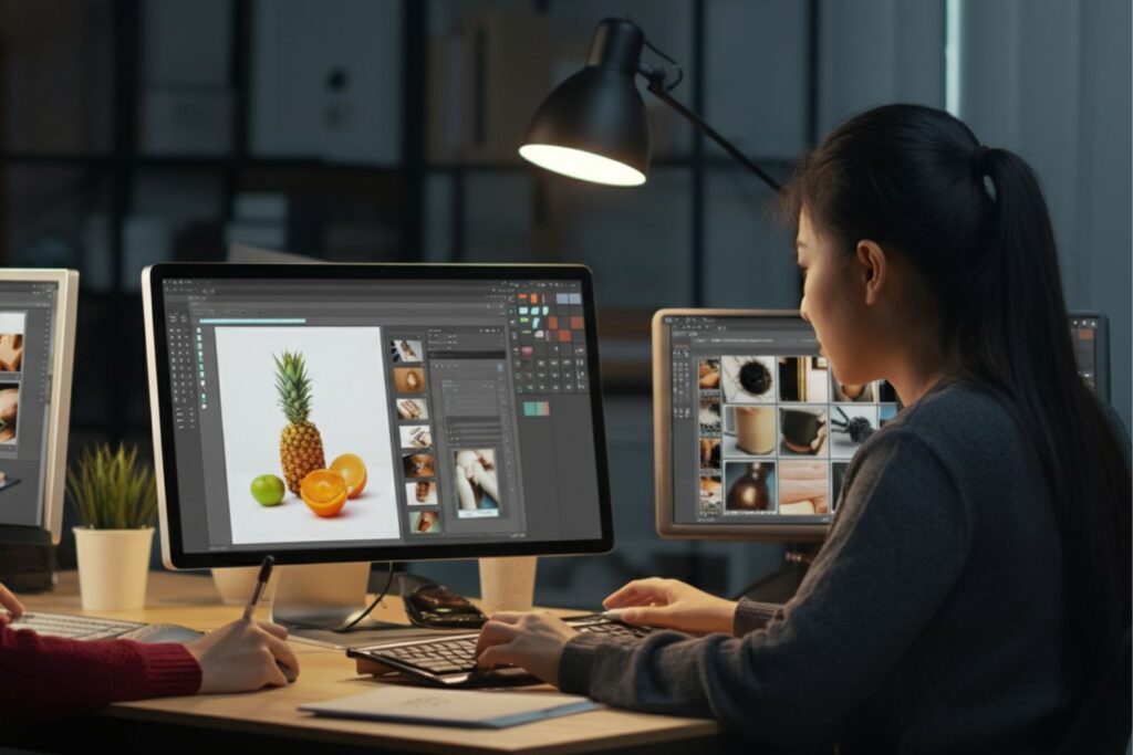 manual photo editing