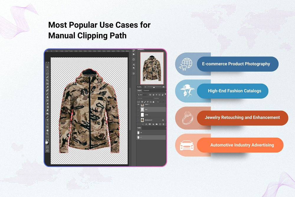 Most popular use cases for manual clipping path